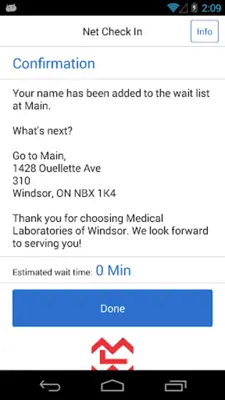 Net Check In - MedLabs android App screenshot 0