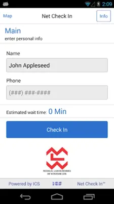 Net Check In - MedLabs android App screenshot 1